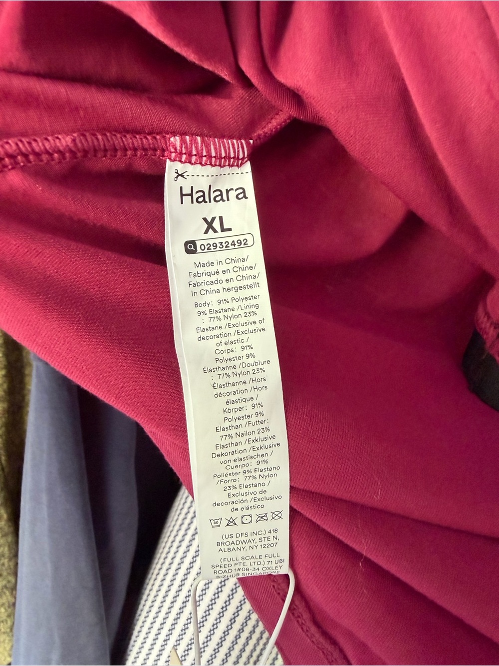 HALARA XL burgundy Pullover Top